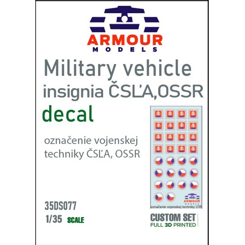 Decals - Označenie vojenskej techniky ČSĽA, OSSR a AČR 1:35