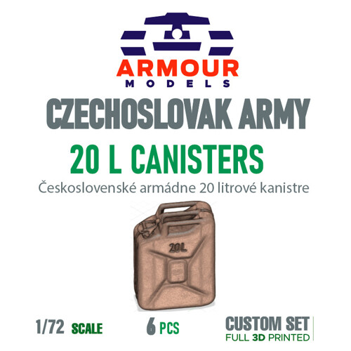 ČSĽA kanistere, 1:72
