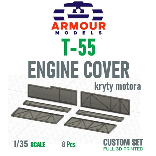 T-55 kryty motora 1:35