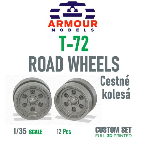T-72 kolesá 1:35