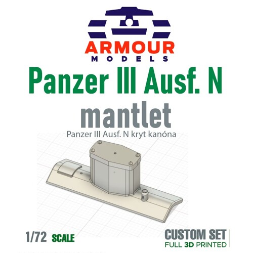 Panzer III Ausf.N kryt kanónu 1:72