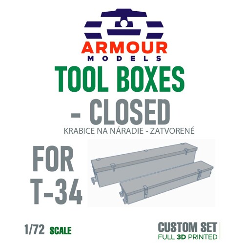 T-34 krabice na náradie- zatvorené, 1:72