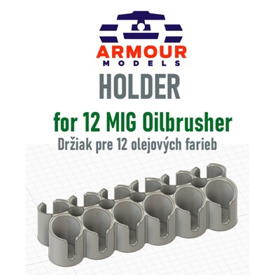 Držiak na 12 ks Oilbrusherov