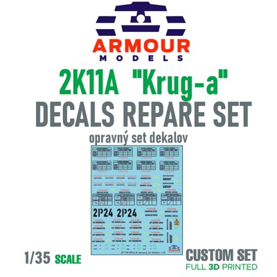 Decals- 2K11A “Krug-a“ opravný set dekalov 1:35