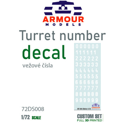 Decals - Vežové čísla ČSĽA 1:72