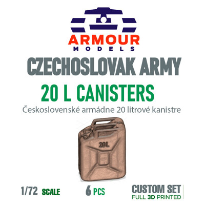 ČSĽA kanistere, 1:72