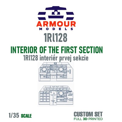 P-40/1S12 interiér prvej sekcie, 1:35