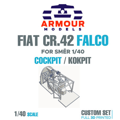 Fiat C.R 42 Falco kokpit, 1:40