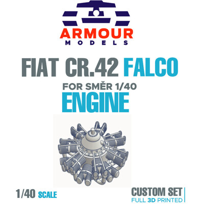Fiat C.R 42 Falco motor, 1:40