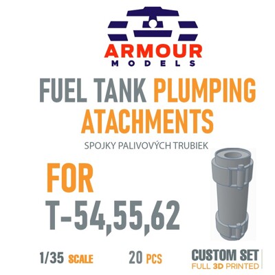 T-54, 55, 62 - spojky palivových trubiek, 1:35